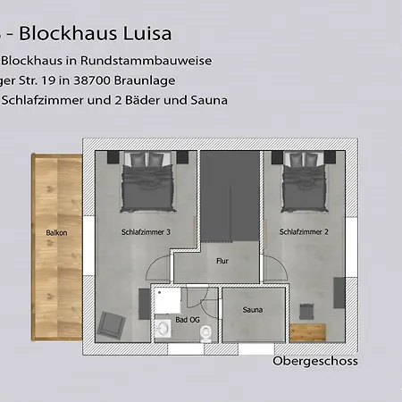 Prázdninový dům Haus 8 Auszeit Im Harz - Haus 8 Blockhaus Oben *