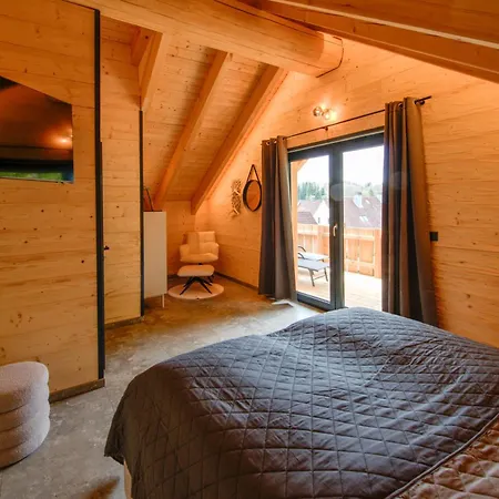 別荘 Haus 8 Auszeit Im Harz - Haus 8 Blockhaus Oben ブラウンラーゲ